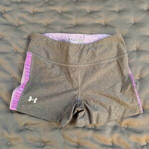 Under Armour Women's Gray and Pink Shorts - set of 2